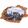 Naklejka na ścianę 3D Nowy York most 90 cm na 60 cm