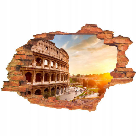 Naklejka na ścianę 3D Rzym Koloseum o zachodzie słońca 90 cm na 60 cm