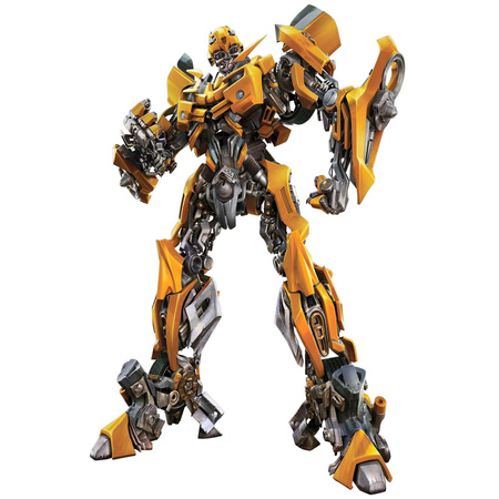 Naklejka na ścianę Bumblebee po transformacji Transformers  60 cm na 90 cm 